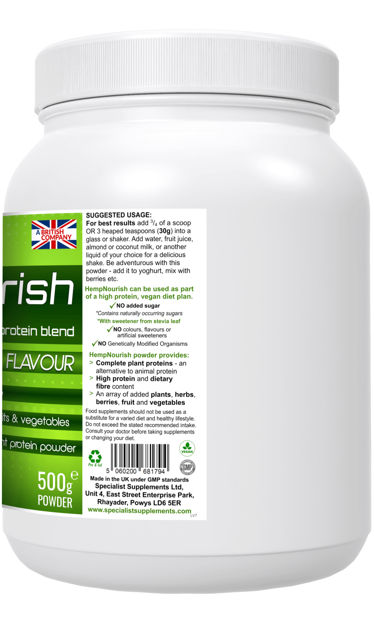 HempNourish Protein Powder