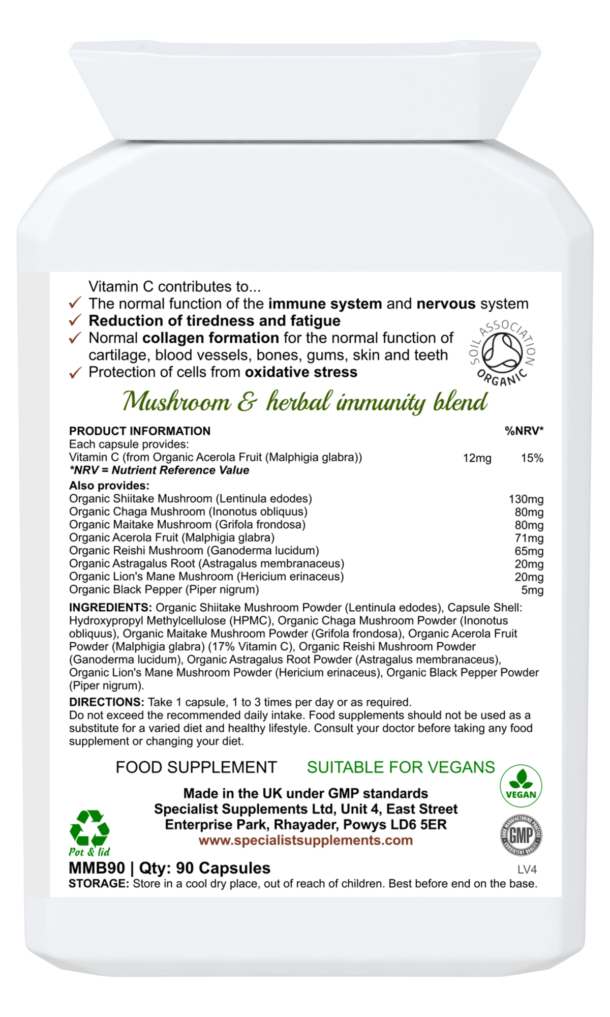 Multi-Mushroom Organic Complex