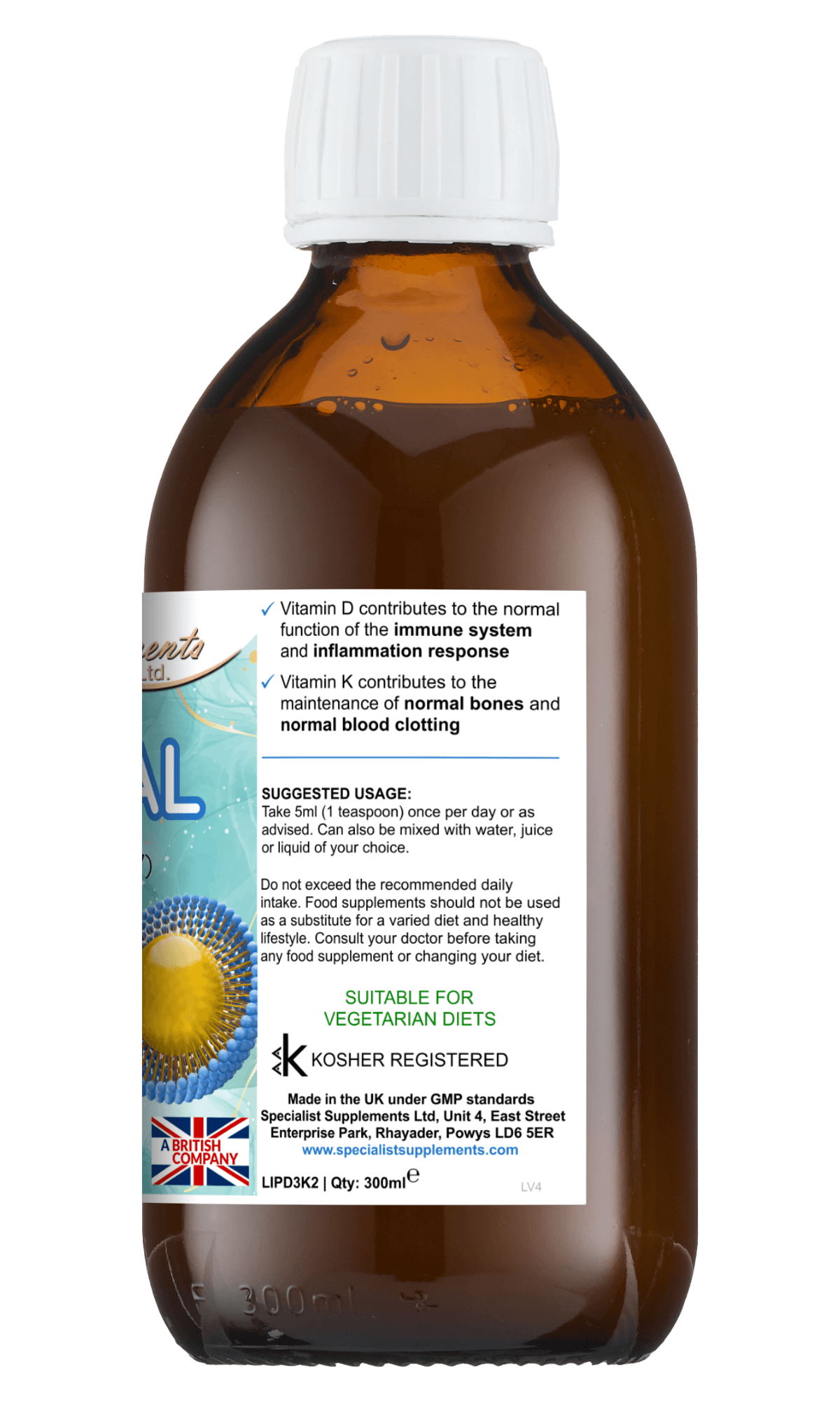 LIPOSOMAL Vitamins D3 + K2